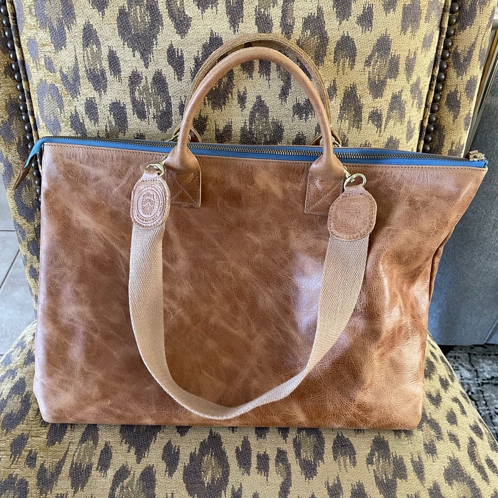Blair Ritchey Hugh Bag in Distressed Honey Leather
